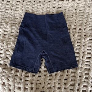 Vitality Daydream Navy Blue High-Waisted Shorts with pockets